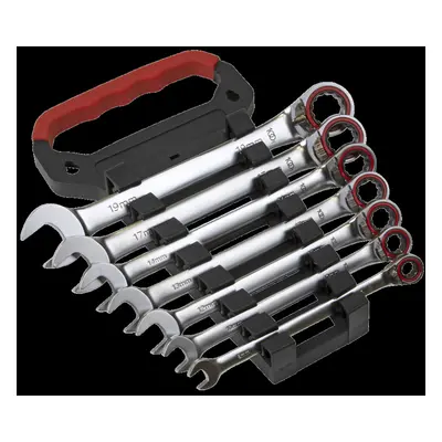 Reversible Ratchet Combination Spanner Set 7pc Metric Platinum Series