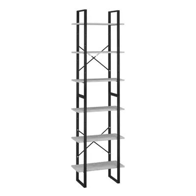 vidaXL Storage Shelf Concrete Grey Engineered Wood Storage Rack Stand Shelf