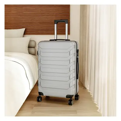 Rolling Hardshell Luggage Travel Suitcase, 24" Grey