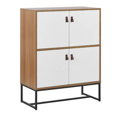 4 Door Sideboard NUEVA cm Light Wood