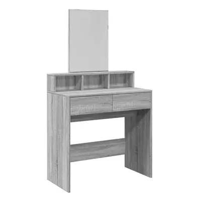 (grey sonoma) vidaXL Dressing Table with Mirror Cosmetic Table Vanity Desk Makeup Table