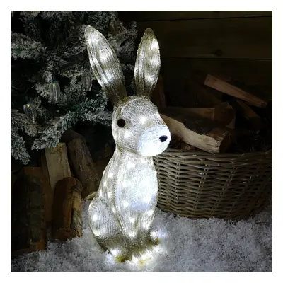 The Snowman 54cm Acrylic Christmas Hare / Rabbit Figure LEDs