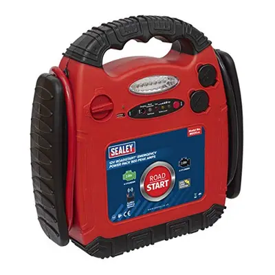 Sealey RS131 Roadstart Emergency Power Pack, 12V, Peak Amps , Red