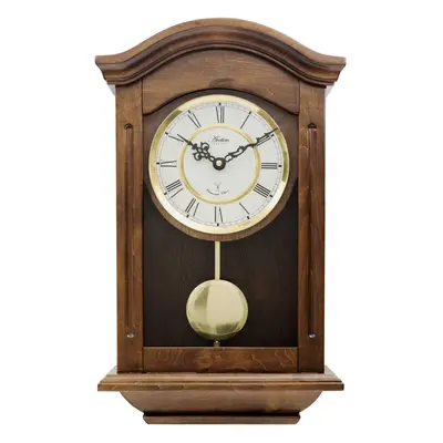 Acctim Wooden Radio Controlled Chiming Wall Clock Thorncroft