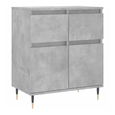 vidaXL Sideboard Storage Side Cabinet Cupboard Concrete Grey Engineered Wood