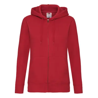 (2XL, Red) Fruit Of The Loom Ladies Lady-Fit Hooded Sweatshirt Jacket