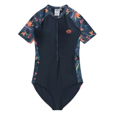 (6 UK, Orange) Animal Womens/Ladies Isla Tropical Leaves Short-Sleeved Wetsuit