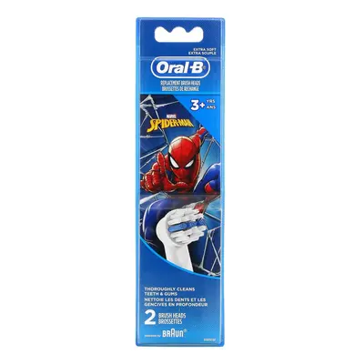 Oral-B, Replacement Brush Heads, Extra Soft, 3+ Yrs, Spiderman, Pack