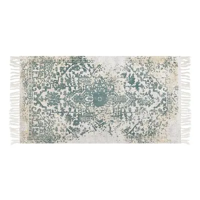 Vintage Area Rug x cm Beige and Green BOYALI