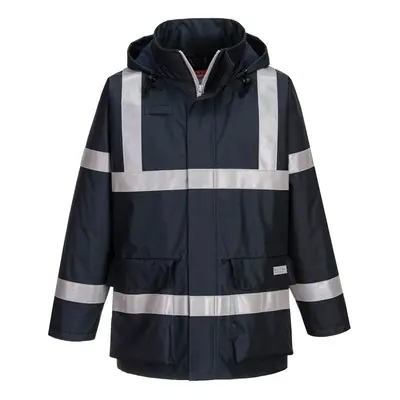 (Navy, L) Portwest Bizflame FR Antistatic Jacket