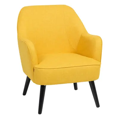 Armchair LOKEN Fabric Yellow