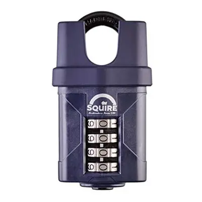 Squire Heavy Duty Padlock (CP50CS) - Toughest Closed Shackle - Wheel Combination Padlock - Alloy