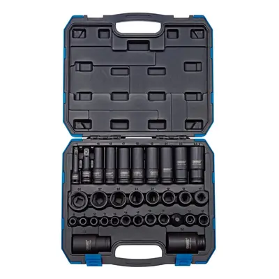 Draper Impact Socket Set, 3/8"" & 1/2"" Sq. Dr. (32 Piece)