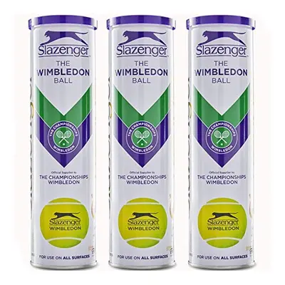 Slazenger WIMBLEDON Tennis Ball TIN Balls (3 x 4)