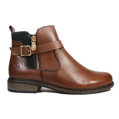 (5 (Adults')) Z4959-22 | Philippa | Brown Leather | Womens Ankle Boots