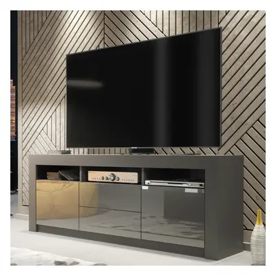 TV Unit 160cm Creative Furniture - Dark Grey Gloss Doors