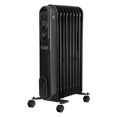 Russell Hobbs Fin Oil Filled Radiator 2000W - Black