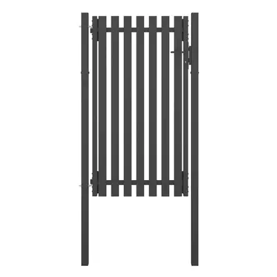 vidaXL Garden Fence Gate Steel 1x2.25m Anthracite Barrier Border Drive Gate