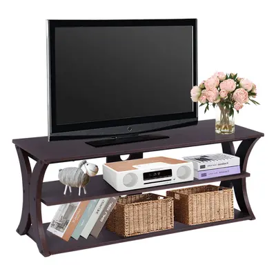 TV Stand for TVs up to 45'' Console Table w/ Open Storage Shelves