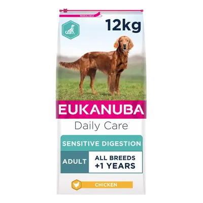 Eukanuba Sensitive Digestion Highly Digestible Complete Dry Dog Food for Adult Dogs with Chicken