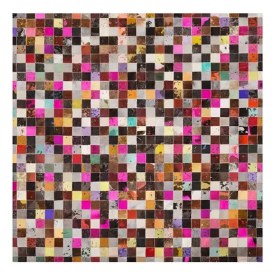 Cowhide Area Rug x cm Multicolour ENNE