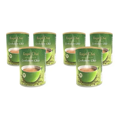 Royal Chai Elaichi Sweetened 400g (Pack of 6), Premium Instant Tea, Cardamom Tea Natural Instant