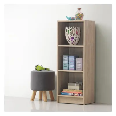 Sonoma Oak Medium Narrow Bookcase Stylish Storage for Home or Office