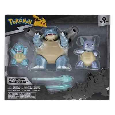 Pokemon Select Evolution Multipack - Squirtle, Wartortle, Blastoise