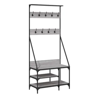 (grey sonoma) vidaXL Clothes Rack with Shoe Storage Garment Rack Clothes Shelf Clothes Rail