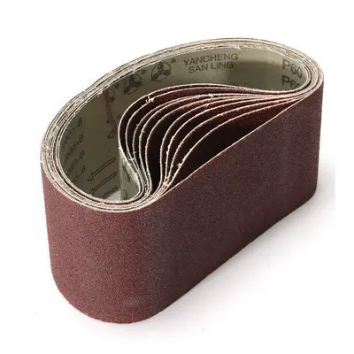 (40 GRIT) 10pcs x 610mm Sanding Belts Grit Aluminium Oxide for Sander