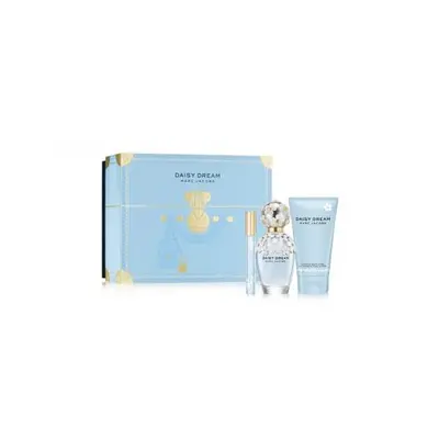 Marc Jacobs Daisy Dream Pcs Set: 3.4 Edt Sp + 5.0 Oz Body Lotion + 0.33 Oz Edt Rollerball