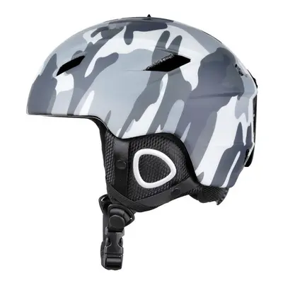 (Camouflage, L) Safety Light Helmet Integrally-Molded Snowboard Cycling Skiing Snow