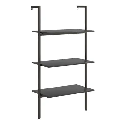 (black, x x 120.5 cm) vidaXL Leaning Shelf Bookcase Bookshelf Shelving Unit Storage Rack Organis