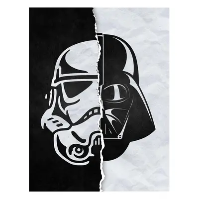 Star Wars Half / Half Darth Vader & Stormtrooper Canvas Print