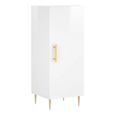 (high gloss white) vidaXL Sideboard Storage Cabinet Side Cabinet Cupboard White Engineered Wood