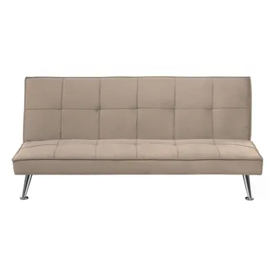 Fabric Sofa Bed Beige HASLE II