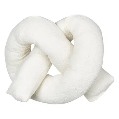 Throw Cushion Solid GLADIOLUS Faux Fur x cm Off-White