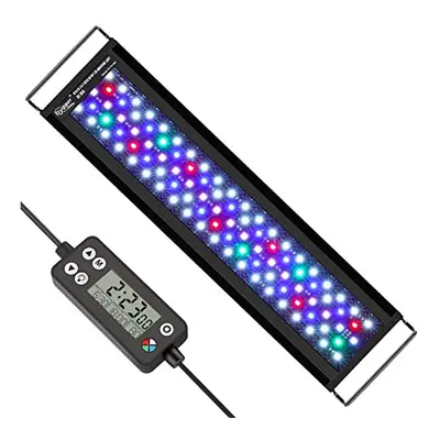 hygger Aquarium Light, Auto On Off LED Aquarium Light, Full Spectrum Fish Tank Light with LCD Mo