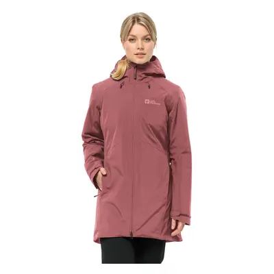 (S, Red Ochre) Jack Wolfskin Womens Heidelstein Insulated Waterproof Windproof Jacket