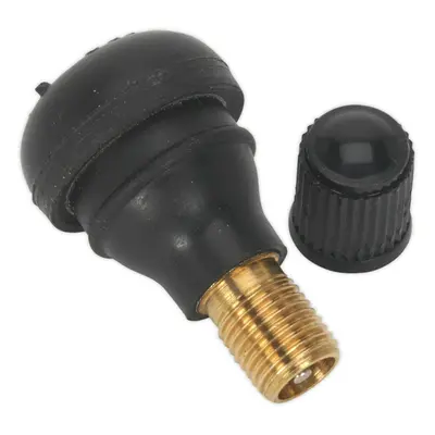 100 PK Snap-in Tubeless Tyre Valve TR412 - 22mm Short Length - Replacement Valve