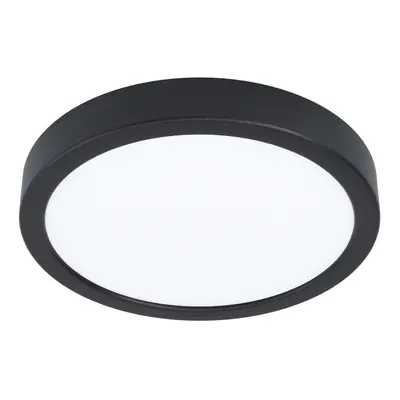 Wall / Ceiling Light Black 210mm Round Surface Mounted 16.5W LED 3000K