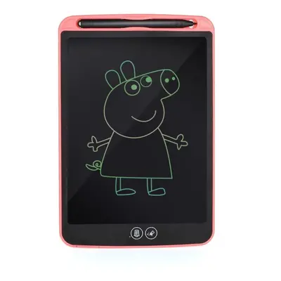 (Red) A5 color LCD screen inch writing board drawing waterproof lock key one key eraser toy gift