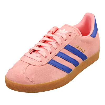 (4) adidas Gazelle Mens Fashion Trainers in Pink Blue