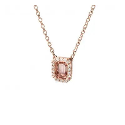 Swarovski Millenia Pendant Octagon Step Cut Morganite Necklace