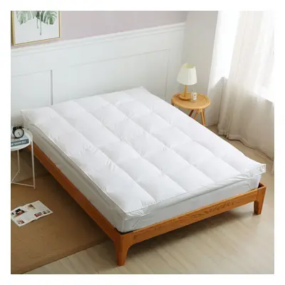 (Small Double 4FT) Hotel Quality Duck Feather & Down 7cm Mattress Topper