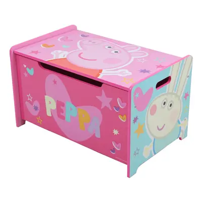 Peppa Pig Deluxe Wooden Toy Box & Bench by Nixy Children