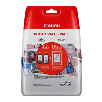 Canon PG-545 XL/CL-546XL Photo Value Pack 2-pack High Yield blackcolour cyanmage 8286B006