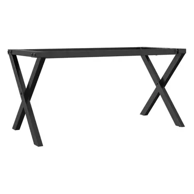 vidaXL Coffee Table Legs X-Frame Desk Legs DIY Metal Furniture Legs Steel