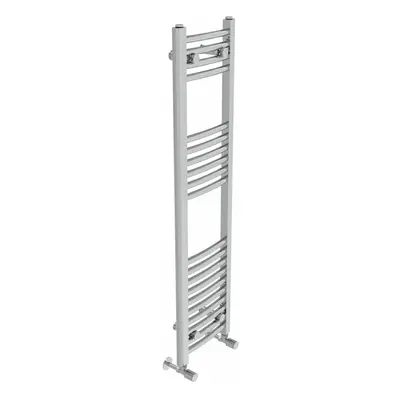 (1200x300mm, Chrome) NRG Curved Central Heating Towel Rail Bathroom Heated Rad Radiators Ladder 