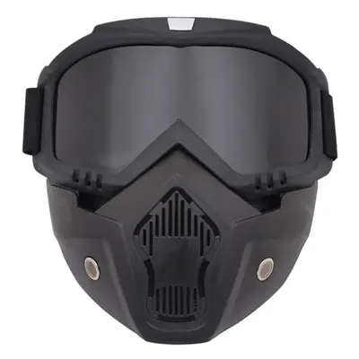 (Grey) Modular Mask Detachable Goggles